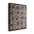 Kaleidoscope Tile Pattern II Cool Tone Pastel Framed Canvas Print Gallery Image 2