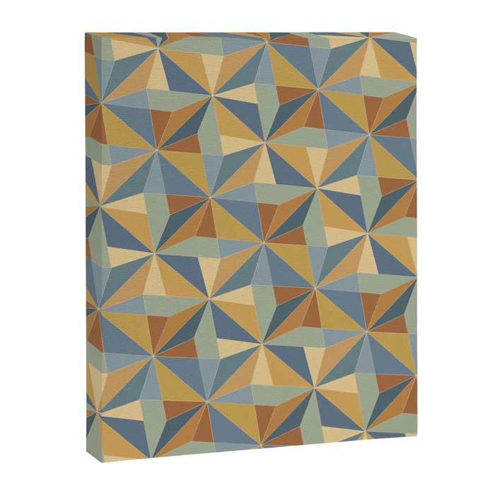 Kaleidoscope Tile Pattern III Warm Earthy Summer Canvas Print Gallery Image 1