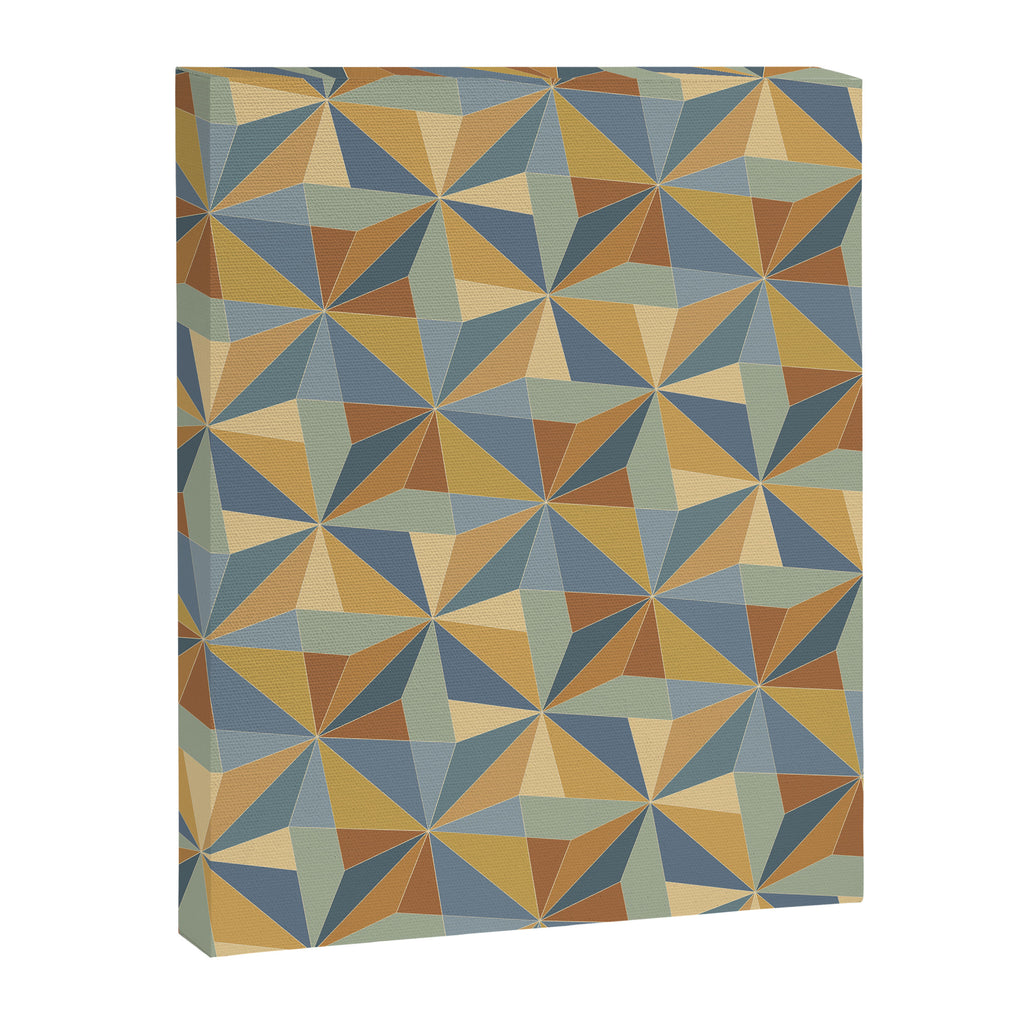 Kaleidoscope Tile Pattern III Warm Earthy Summer Canvas Print Gallery Image 8
