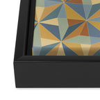 Kaleidoscope Tile Pattern III Warm Earthy Summer Framed Canvas Print Gallery Image 3