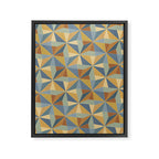Kaleidoscope Tile Pattern III Warm Earthy Summer Framed Canvas Print Gallery Image 8