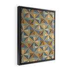 Kaleidoscope Tile Pattern III Warm Earthy Summer Framed Canvas Print Gallery Image 2