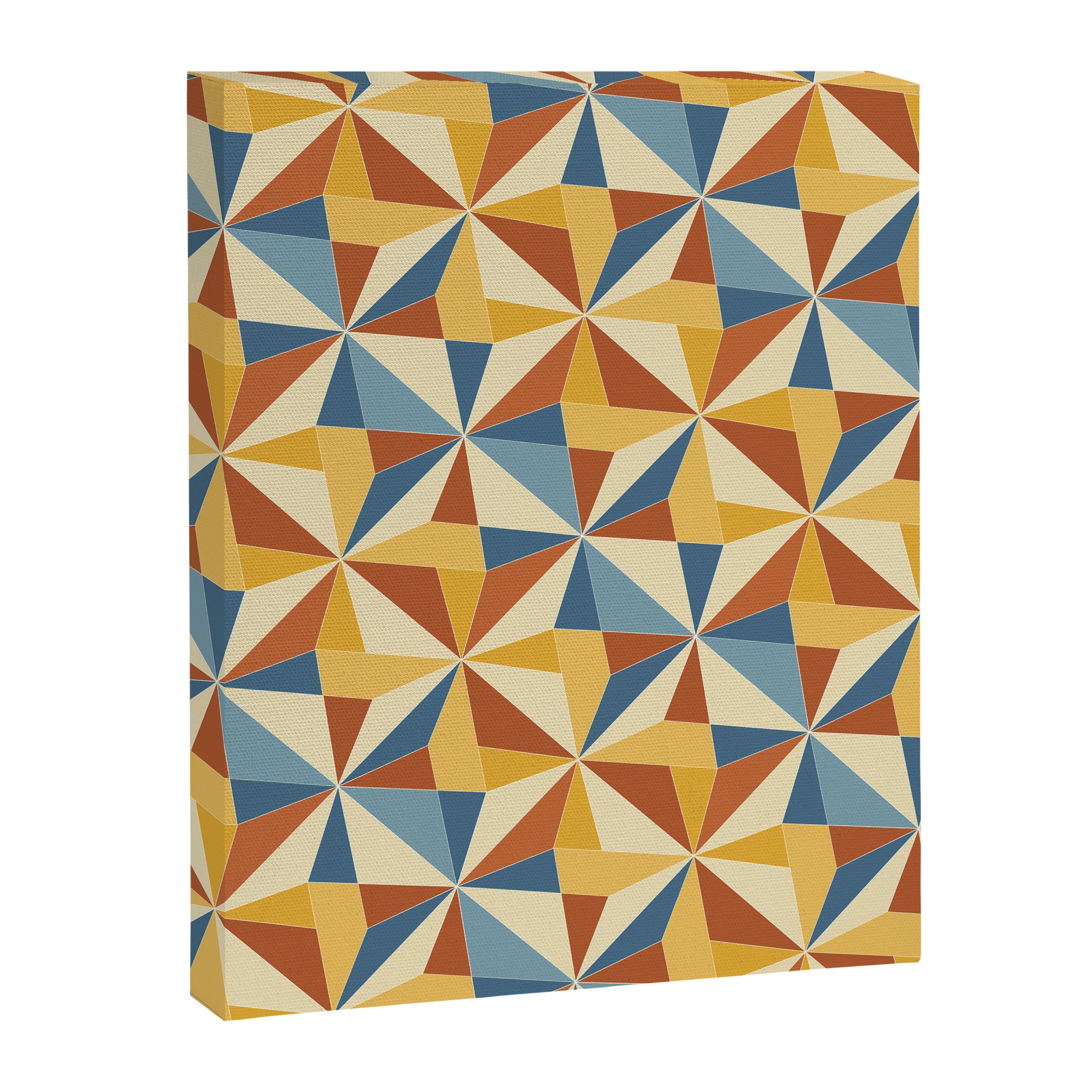 Kaleidoscope Tile Pattern IV Bright Vibrant Summer Canvas Print Gallery Image 8
