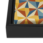 Kaleidoscope Tile Pattern IV Bright Vibrant Summer Framed Canvas Print Gallery Image 3