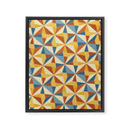 Kaleidoscope Tile Pattern IV Bright Vibrant Summer Framed Canvas Print Gallery Image 8