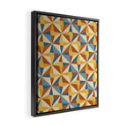 Kaleidoscope Tile Pattern IV Bright Vibrant Summer Framed Canvas Print Gallery Image 2
