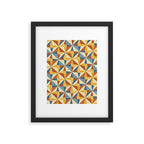 Kaleidoscope Tile Pattern IV Bright Vibrant Summer Framed Art Print Gallery Image 6