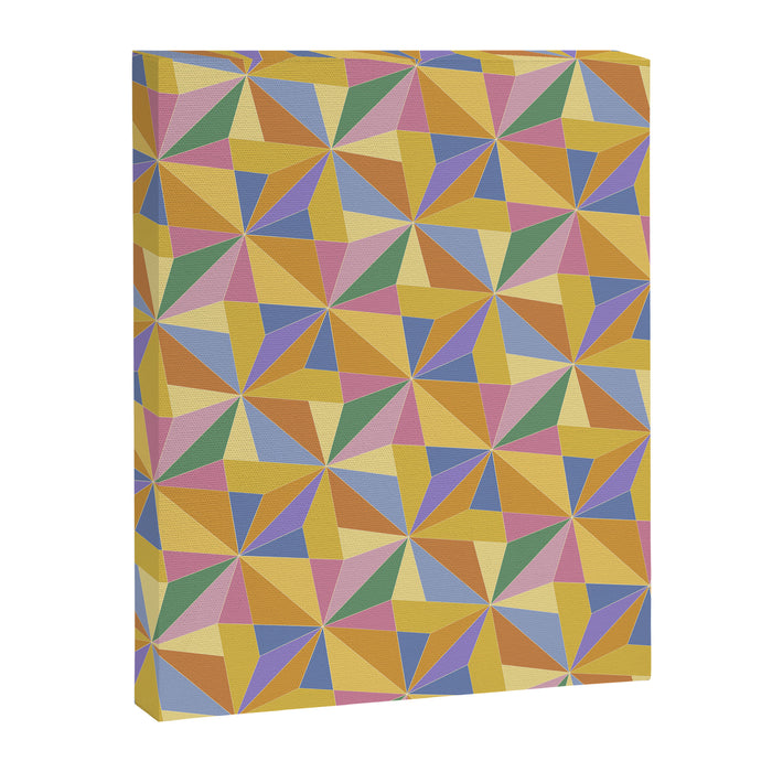 Kaleidoscope Tile Pattern IX Bright Colorful Summer Canvas Print Gallery Image 1