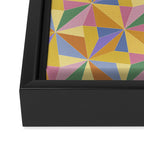 Kaleidoscope Tile Pattern IX Bright Colorful Summer Framed Canvas Print Gallery Image 3