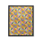Kaleidoscope Tile Pattern IX Bright Colorful Summer Framed Canvas Print Gallery Image 8