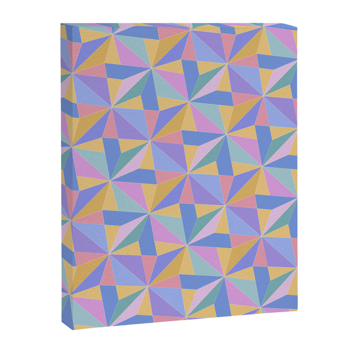 Kaleidoscope Tile Pattern V Bright Pastel Canvas Print Gallery Image 1