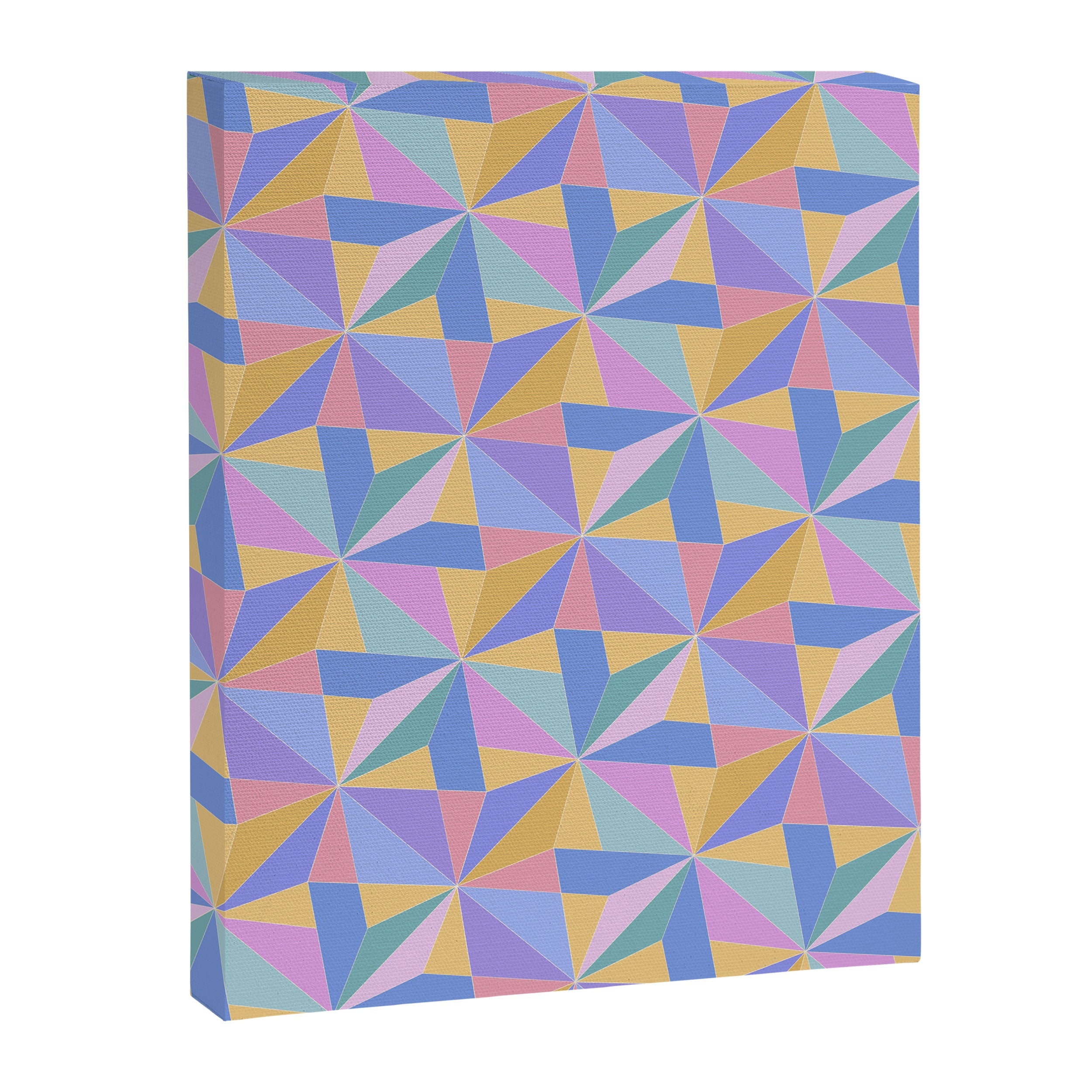 Kaleidoscope Tile Pattern V Bright Pastel Canvas Print Gallery Image 8