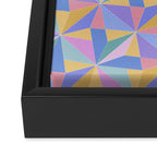 Kaleidoscope Tile Pattern V Bright Pastel Framed Canvas Print Gallery Image 3