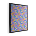 Kaleidoscope Tile Pattern V Bright Pastel Framed Canvas Print Gallery Image 2