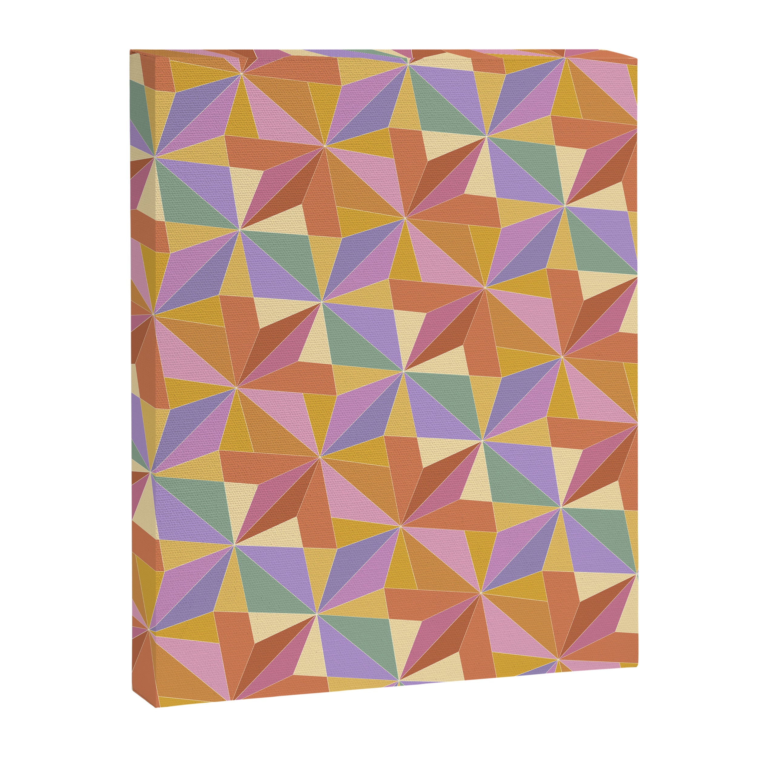Kaleidoscope Tile Pattern VI Colorful Summer Canvas Print Gallery Image 8