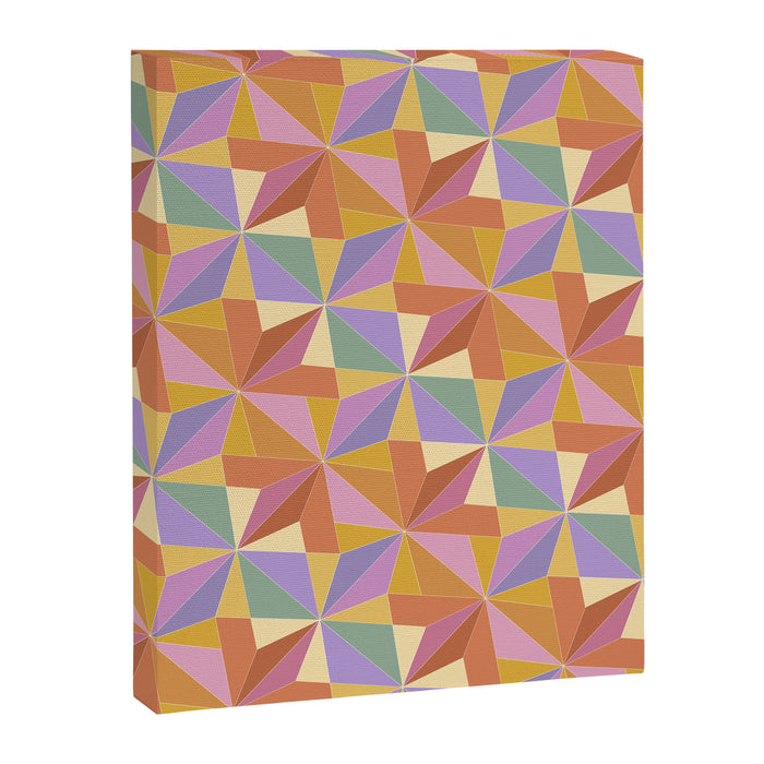 Kaleidoscope Tile Pattern VI Colorful Summer Canvas Print Gallery Image 1