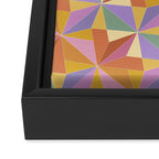 Kaleidoscope Tile Pattern VI Colorful Summer Framed Canvas Print Gallery Image 3
