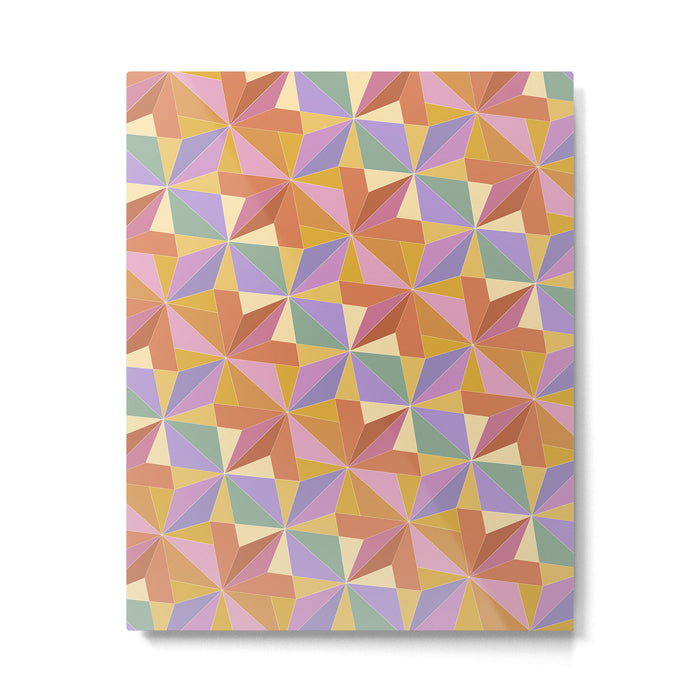 Kaleidoscope Tile Pattern VI Colorful Summer Metal Print Gallery Image 1