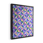 Kaleidoscope Tile Pattern VII Colorful Bright 90s Framed Canvas Print Gallery Image 2