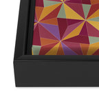 Kaleidoscope Tile Pattern X Vibrant Tropical Framed Canvas Print Gallery Image 3