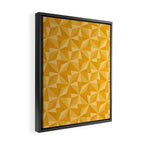 Kaleidoscope Tile Pattern XI Golden Yellow Tones Framed Canvas Print Gallery Image 2