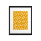 Kaleidoscope Tile Pattern XI Golden Yellow Tones Framed Art Print Gallery Image 6