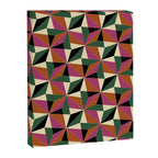 Kaleidoscope Tile Pattern XII Bold Bauhaus Colors Canvas Print Gallery Image 8