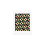 Kaleidoscope Tile Pattern XII Bold Bauhaus Colors Art Print Gallery Image 1