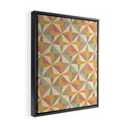 Kaleidoscope Tile Pattern XIII Neutral Earthy Pastel Framed Canvas Print Gallery Image 2
