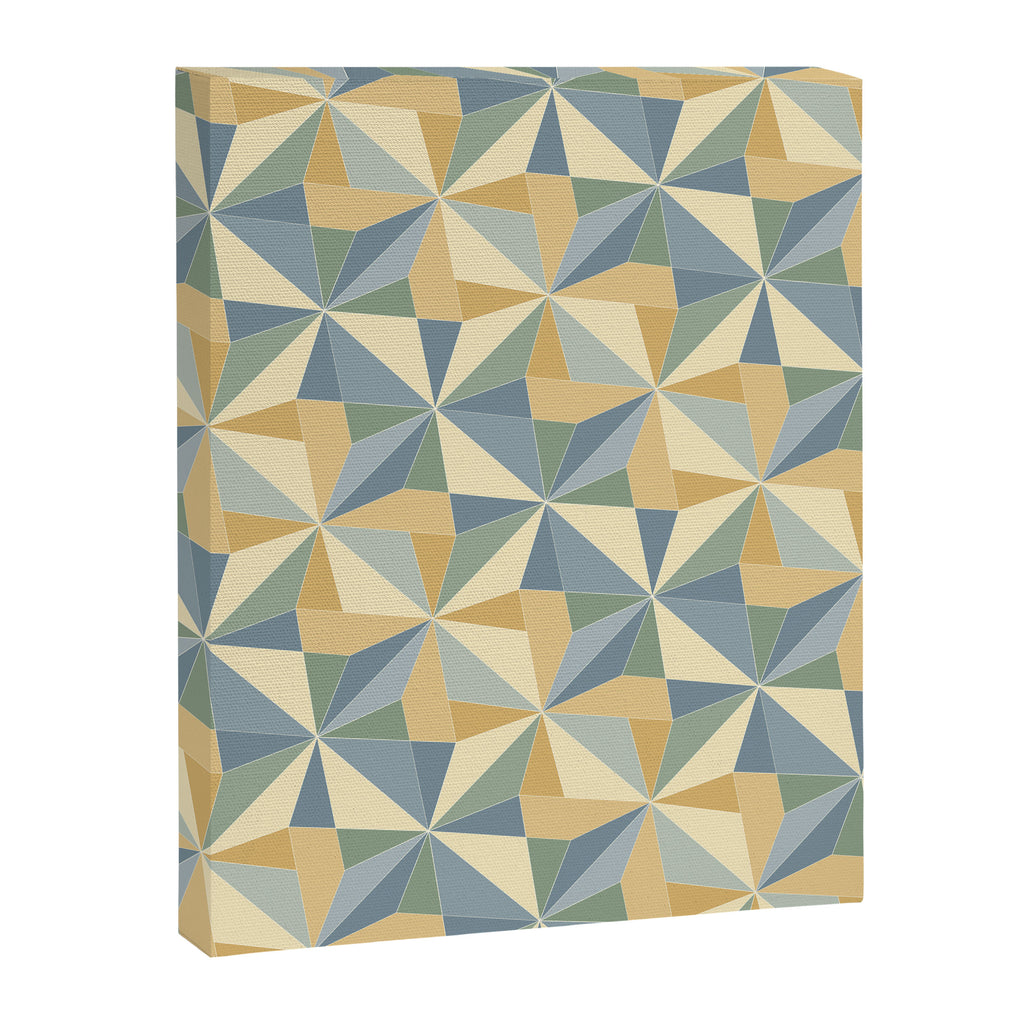 Kaleidoscope Tile Pattern XIV Neutral Earthy Pastel Canvas Print Gallery Image 8