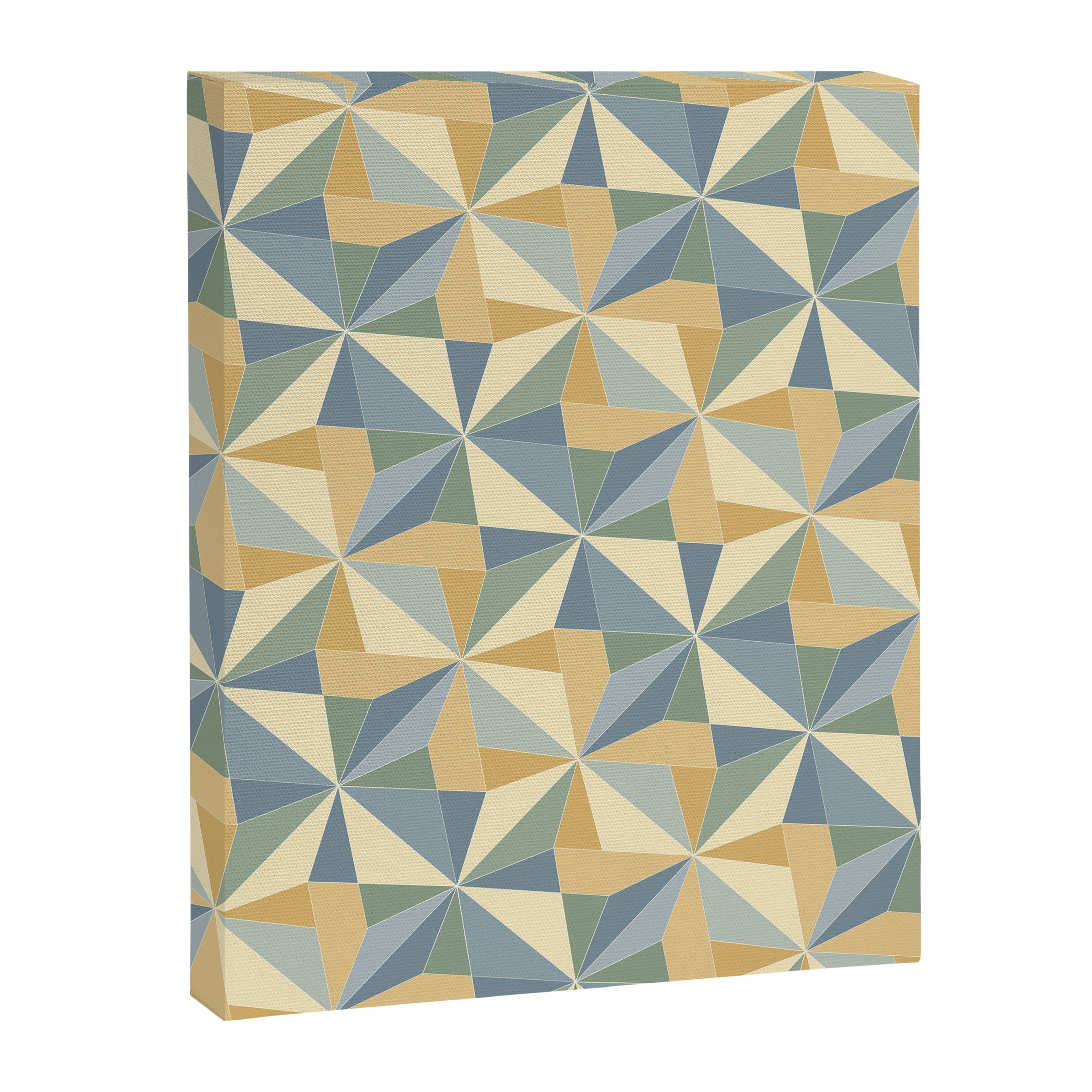 Kaleidoscope Tile Pattern XIV Neutral Earthy Pastel Canvas Print Gallery Image 8