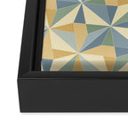 Kaleidoscope Tile Pattern XIV Neutral Earthy Pastel Framed Canvas Print Gallery Image 3