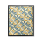 Kaleidoscope Tile Pattern XIV Neutral Earthy Pastel Framed Canvas Print Gallery Image 8