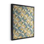Kaleidoscope Tile Pattern XIV Neutral Earthy Pastel Framed Canvas Print Gallery Image 2