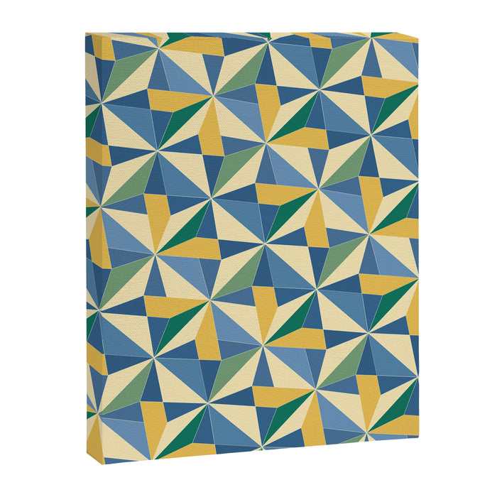 Kaleidoscope Tile Pattern XV Bold Colorful Summer Canvas Print Gallery Image 1