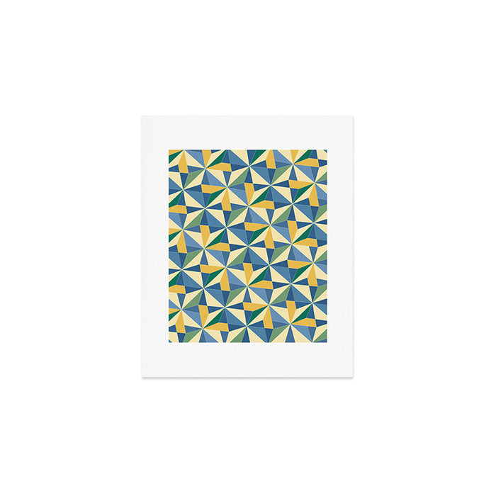 Kaleidoscope Tile Pattern XV Bold Colorful Summer Art Print Gallery Image 1