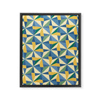 Kaleidoscope Tile Pattern XV Bold Colorful Summer Framed Canvas Print Gallery Image 8