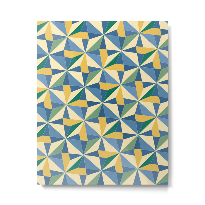 Kaleidoscope Tile Pattern XV Bold Colorful Summer Metal Print Gallery Image 1