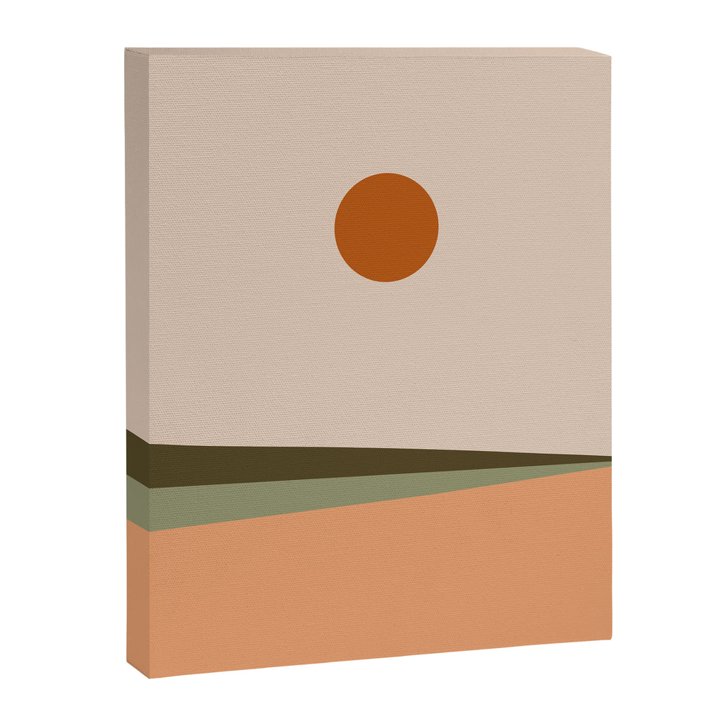 Landscape Minimalism Sun / Moon III Canvas Print Gallery Image 8