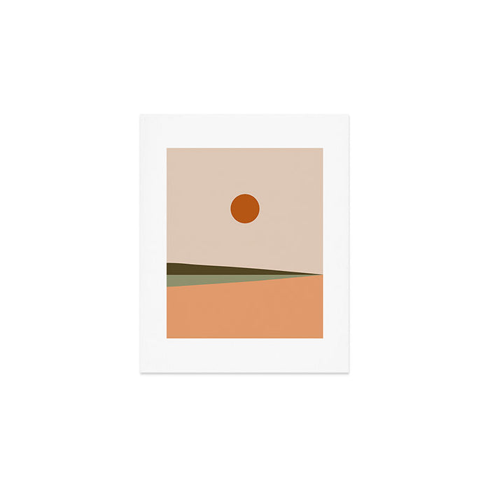 Landscape Minimalism Sun / Moon III Art Print Gallery Image 1