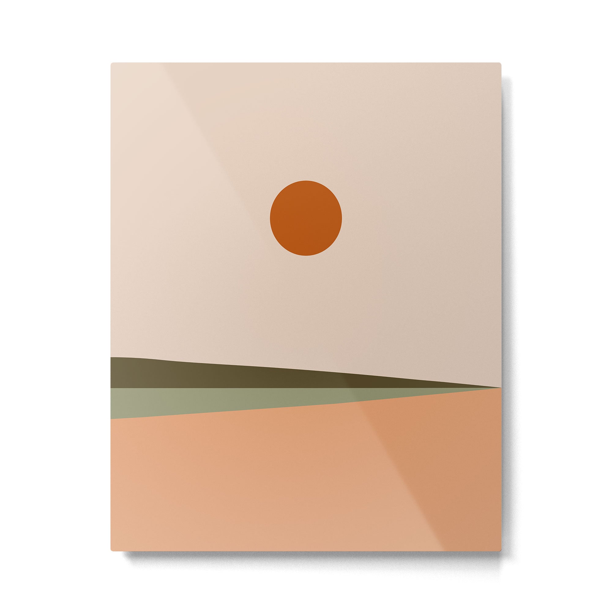Landscape Minimalism Sun / Moon III Metal Print Gallery Image 6