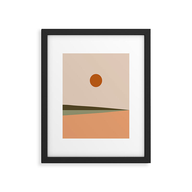 Landscape Minimalism Sun / Moon III Framed Art Print Gallery Image 6