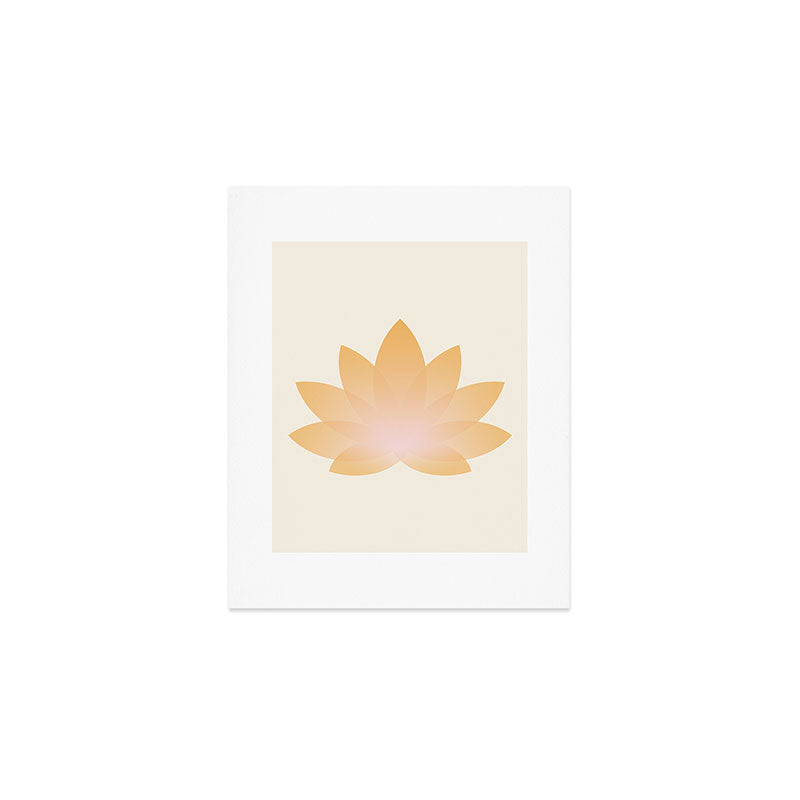 Lotus Flower Minimalism I Art Print Gallery Image 1