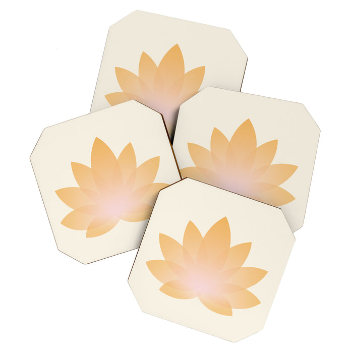 Lotus Flower Minimalism I Coaster Gallery Image 1