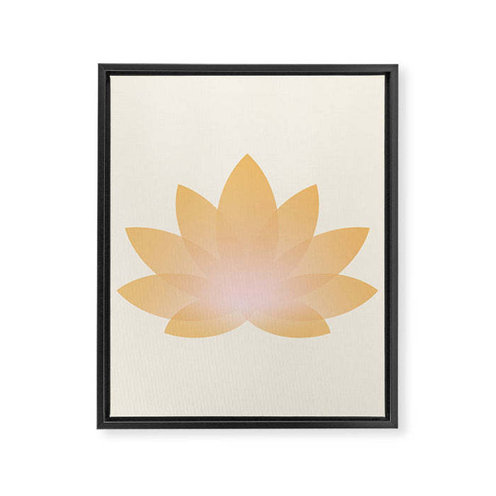 Lotus Flower Minimalism I Framed Canvas Print Gallery Image 1
