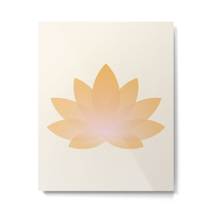 Lotus Flower Minimalism I Metal Print Gallery Image 1