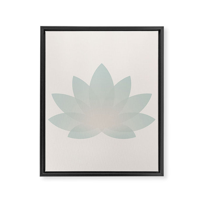 Lotus Flower Minimalism VI Framed Canvas Print Gallery Image 1
