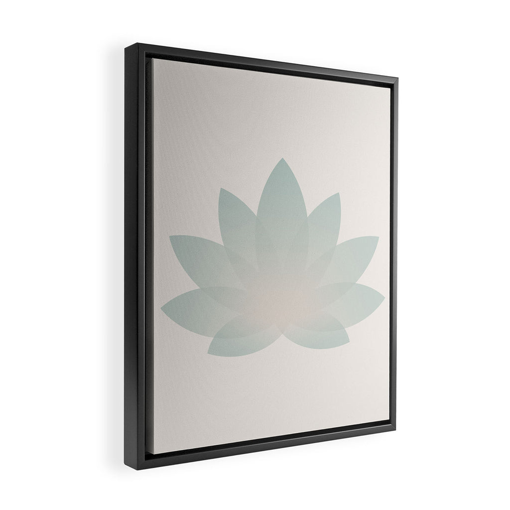Lotus Flower Minimalism VI Framed Canvas Print Gallery Image 2