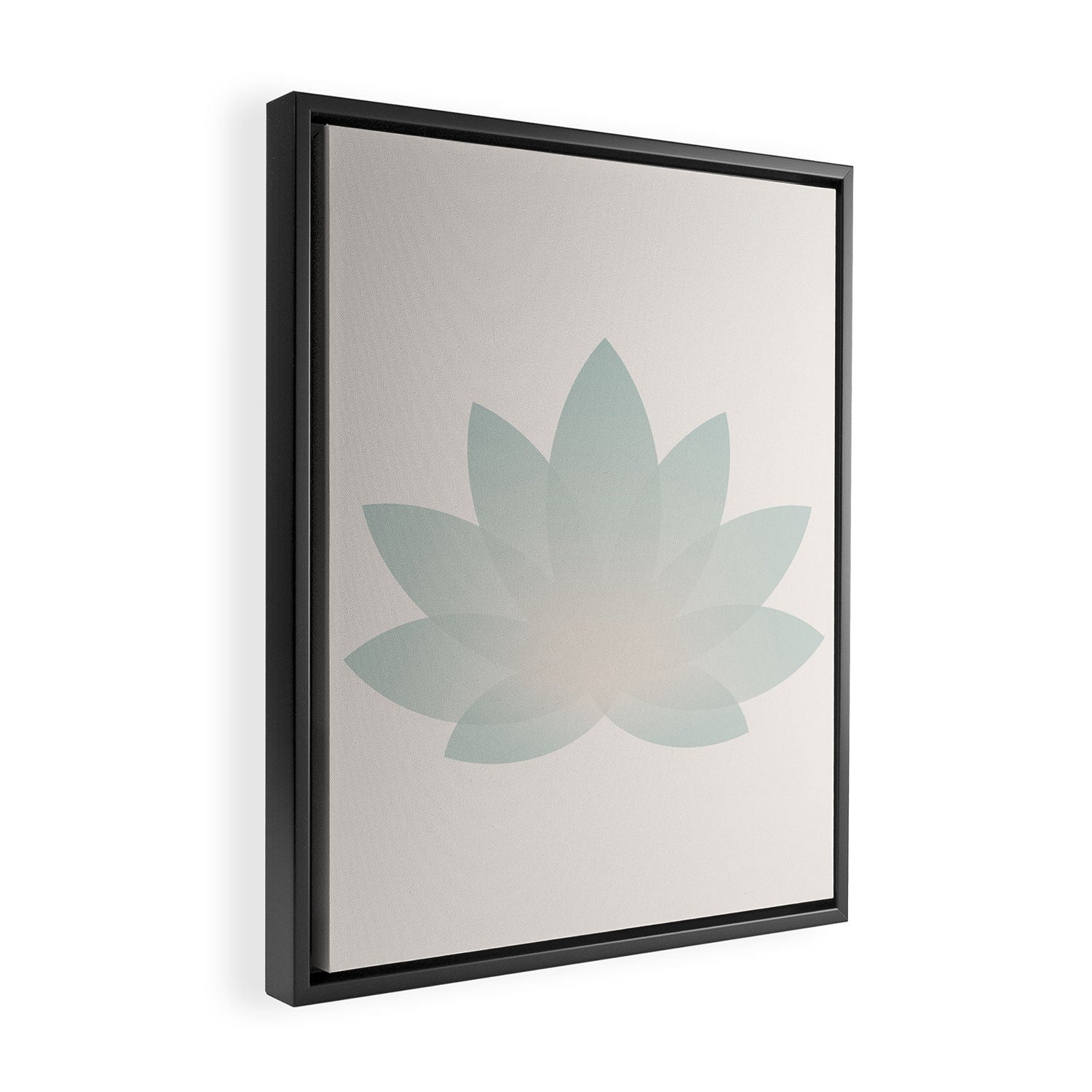 Lotus Flower Minimalism VI Framed Canvas Print Gallery Image 2