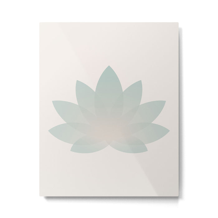 Lotus Flower Minimalism VI Metal Print Gallery Image 1